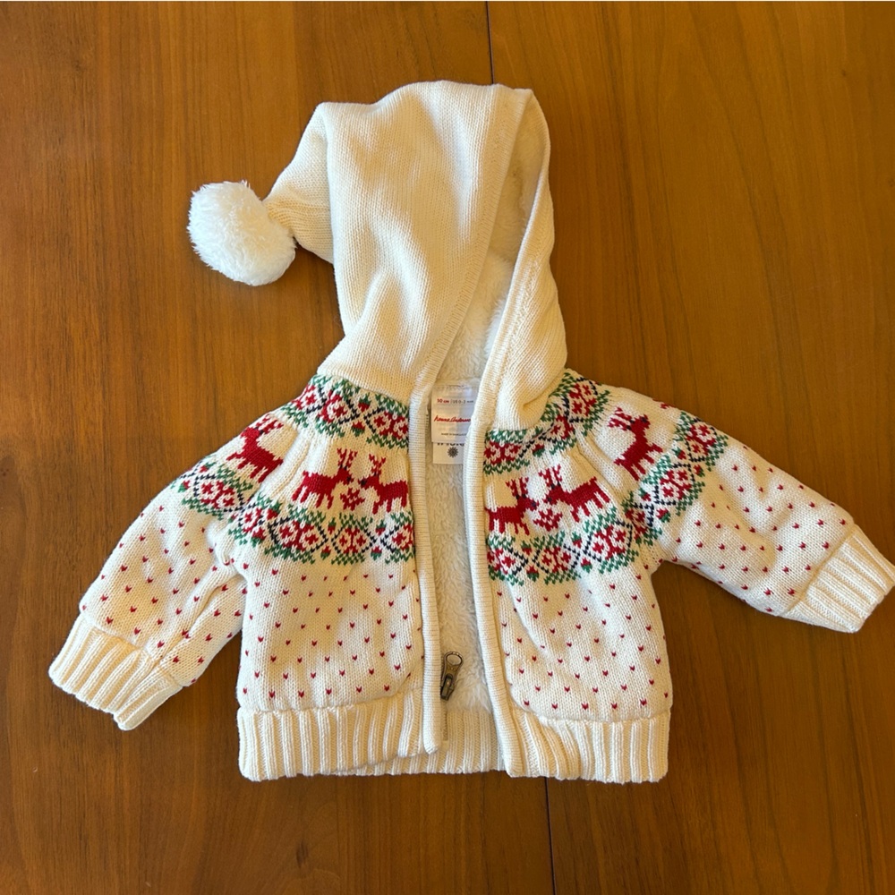 Hannah Andersson Gnome Hood Sweater Jacket